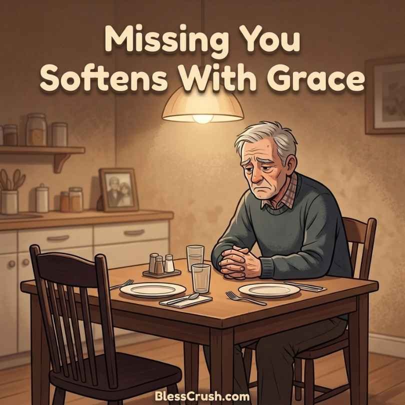 Sad Pickup Lines for missing someone - Missing you softens with grace