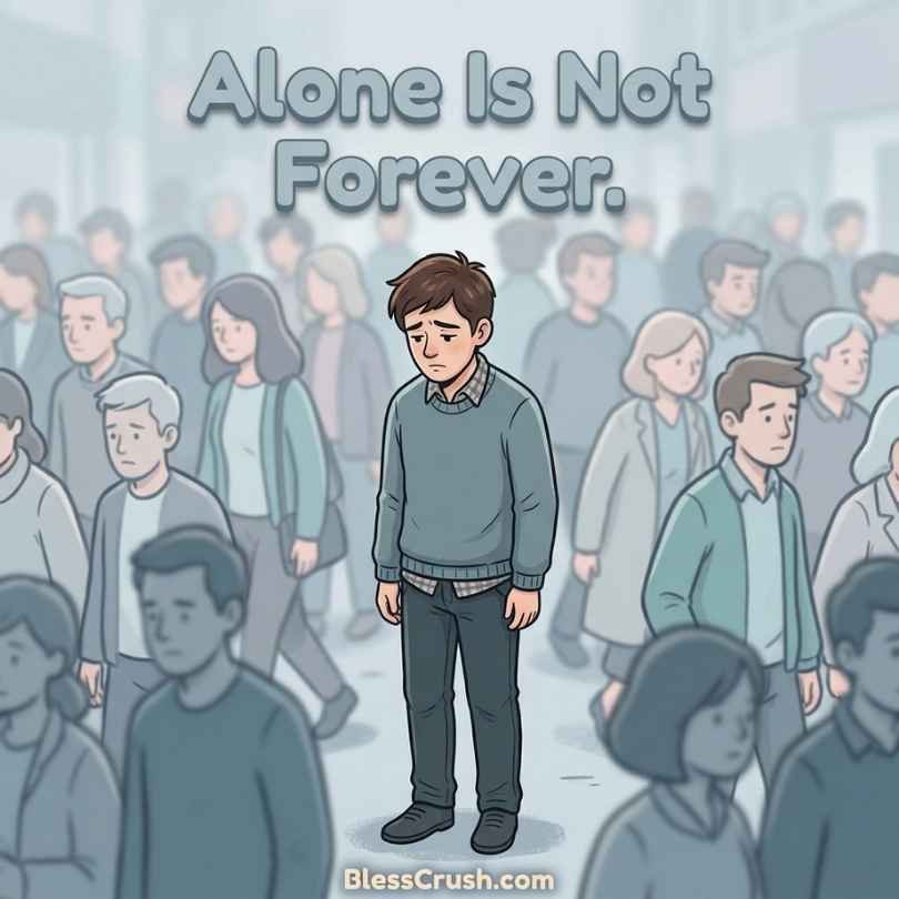 Sad Pickup Lines about loneliness - Alone is not forever