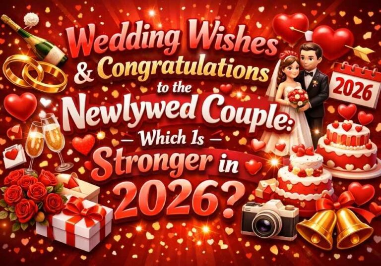 Wedding wishes and congratulations to the newlywed couple