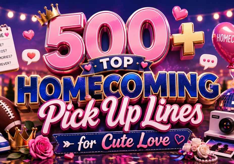 500+ Top Homecoming Pick Up Lines for Cute Love