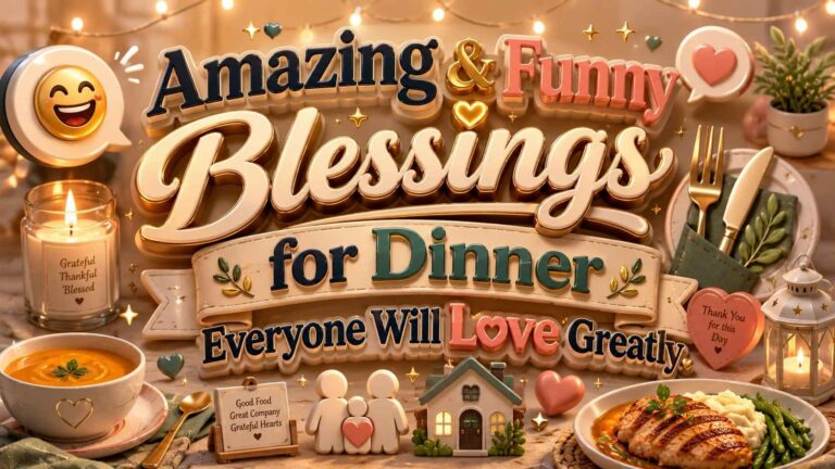 Amazing & Funny Blessings for Dinner Everyone Will Love Greatly