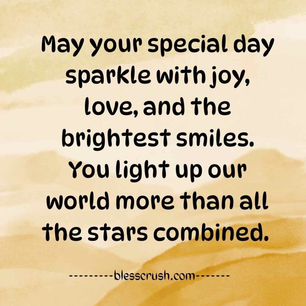 Birthday Wishes for a 2 Year Old Boy – golden watercolor card with sparkle and joy message