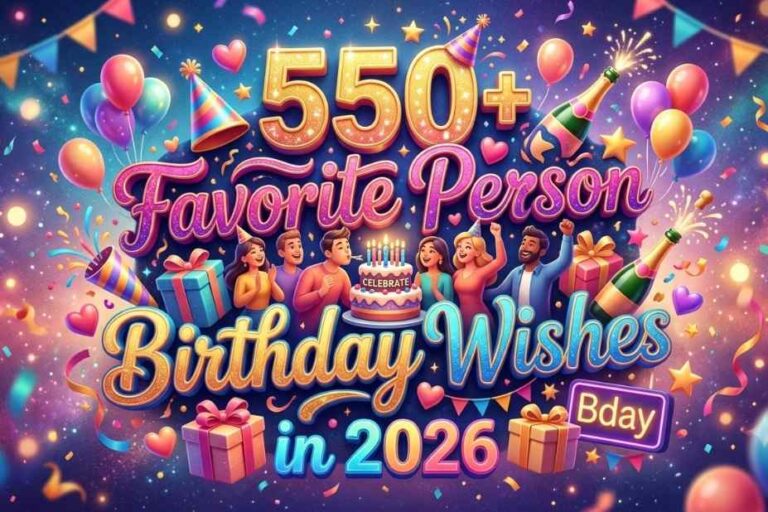 550+ Favorite Person Birthday Wishes in 2026