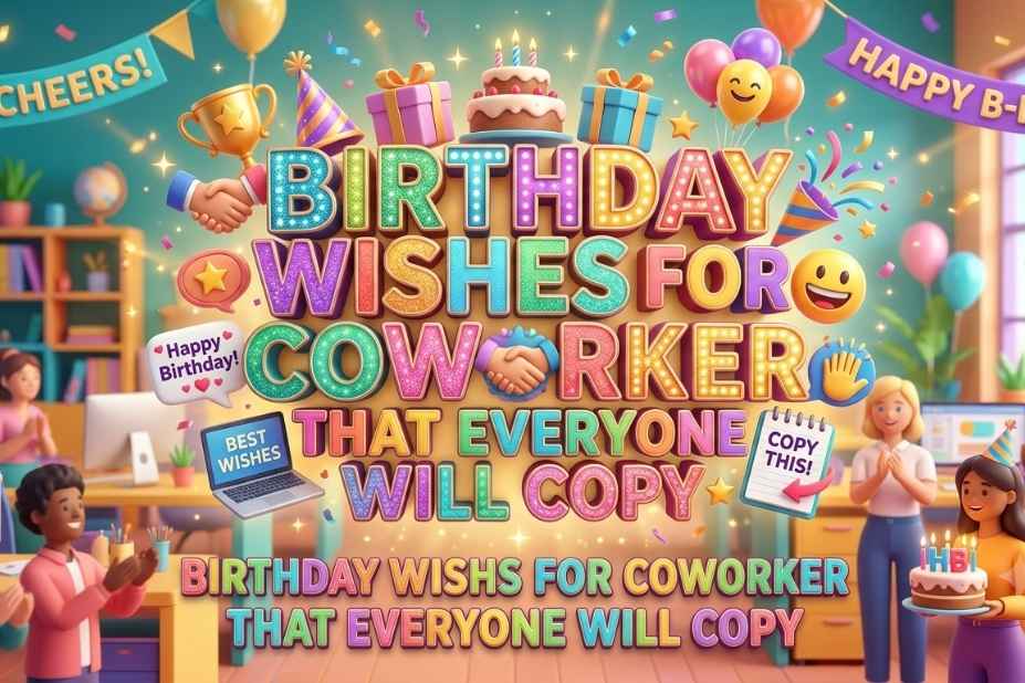 Birthday Wishes for Coworker That Everyone Will Copy - featured blog banner