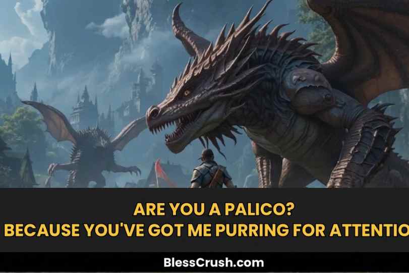 Monster Hunter pick up lines meme with Rathalos and hunter – "Are you a Palico?" joke