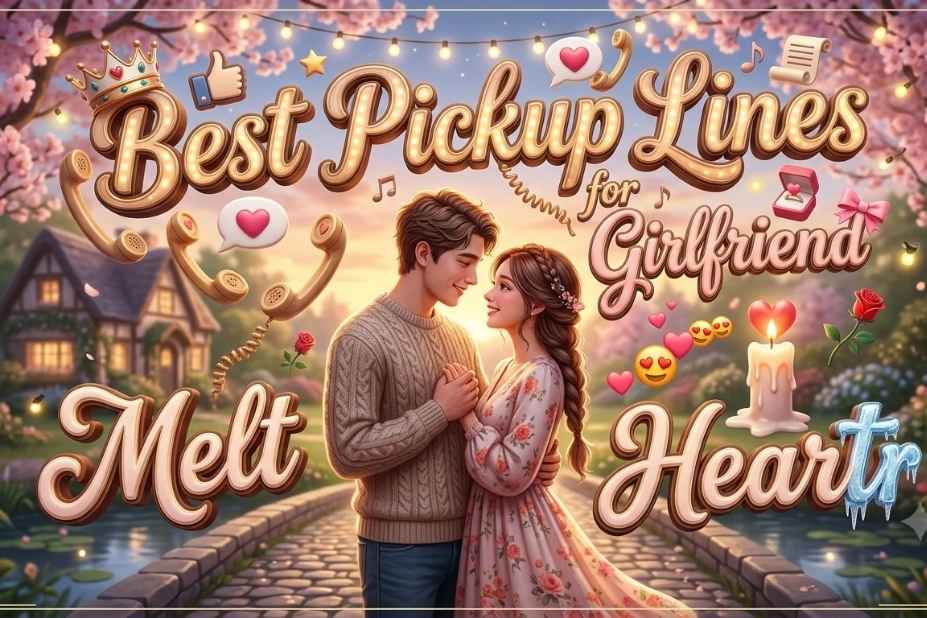 Best Pickup Lines for Girlfriend - romantic quotes to melt her heart