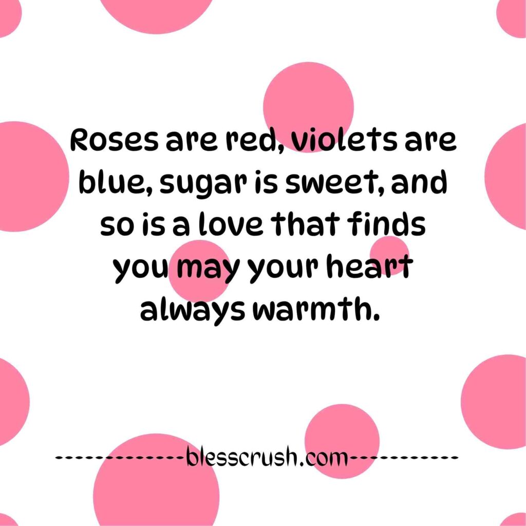 Roses Are Red Violets Are Blue Pick Up Lines - sugar is sweet classic rhyme
