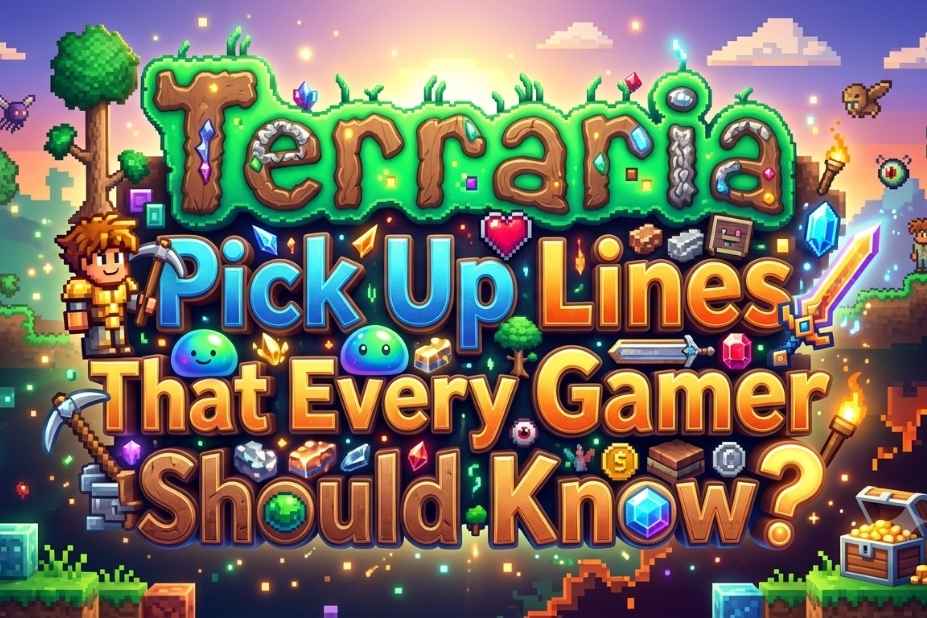 Terraria Pick Up Lines that every gamer should know - featured cover image