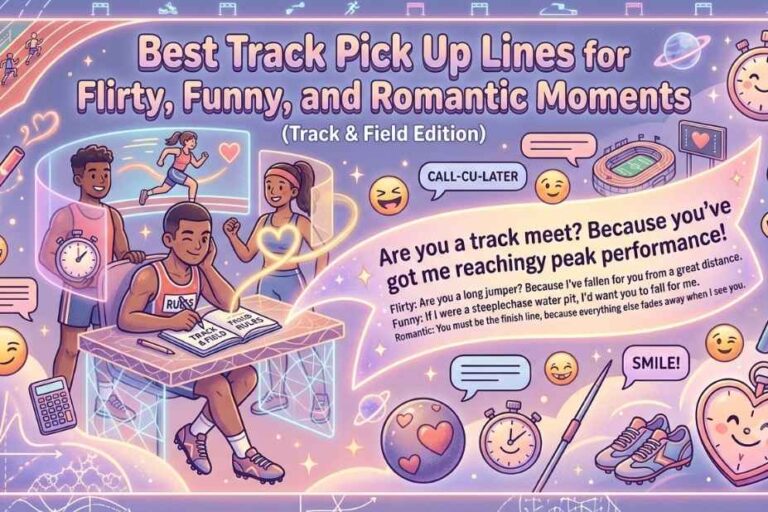 Best Track Pick Up Lines for Flirty, Funny, and Romantic Moments