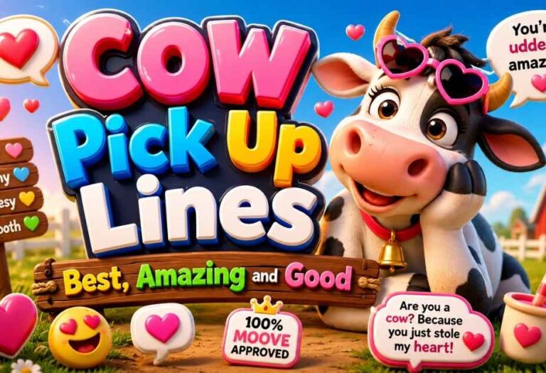 Cow Pickup Lines - Best, Amazing and Good Cow Puns Collection