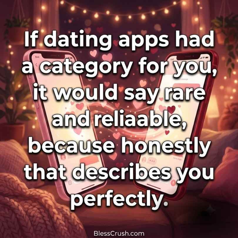 Database pick up lines about being rare and reliable on dating apps