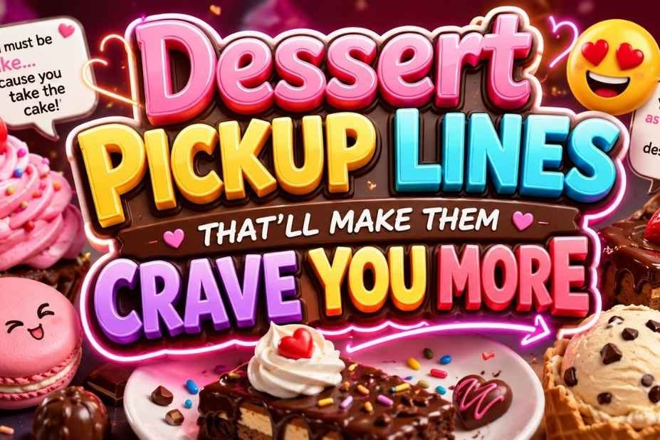 Dessert Pickup Lines that'll make them crave you more - BlessCrush collection