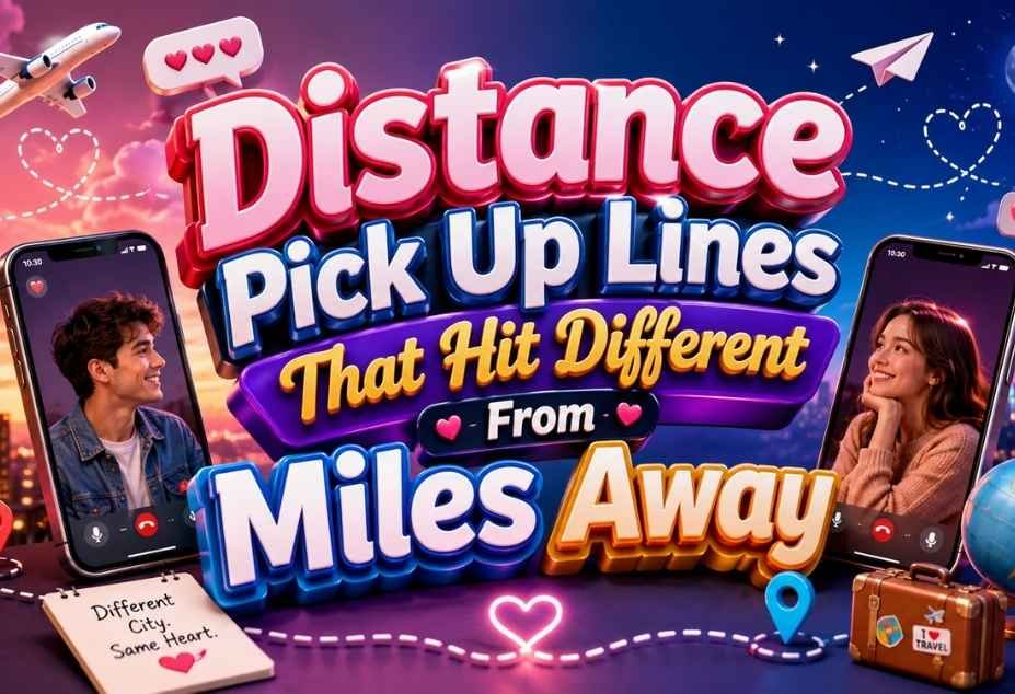 Distance pickup lines that hit different from miles away - long distance couple video calling