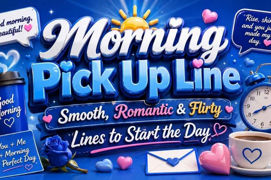 Morning Pickup Lines — smooth, romantic and flirty lines to start the day