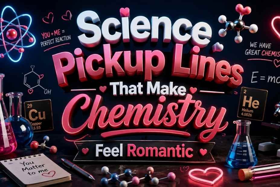 Science pickup lines that make chemistry feel romantic — BlessCrush cover image