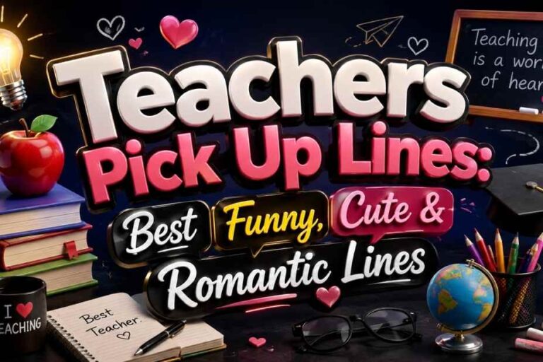 Teacher Pickup Lines: Best Funny, Cute and Romantic Lines cover image