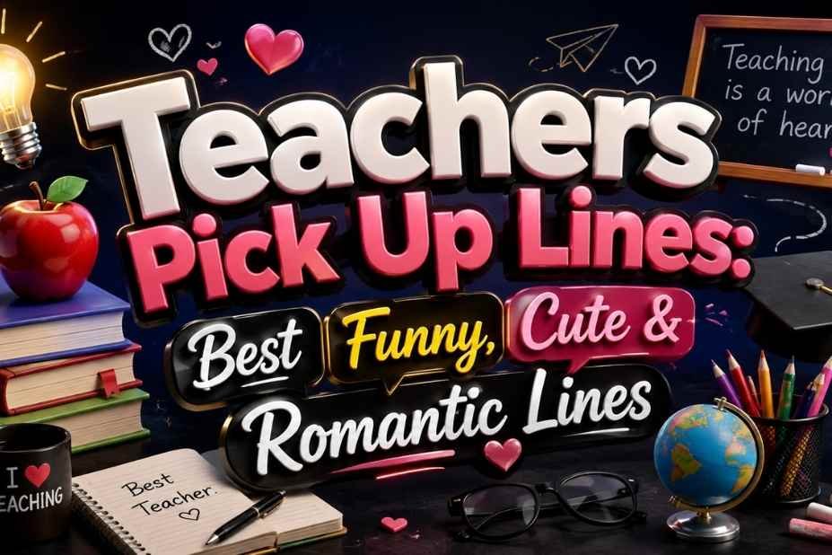 Teacher Pickup Lines: Best Funny, Cute and Romantic Lines cover image