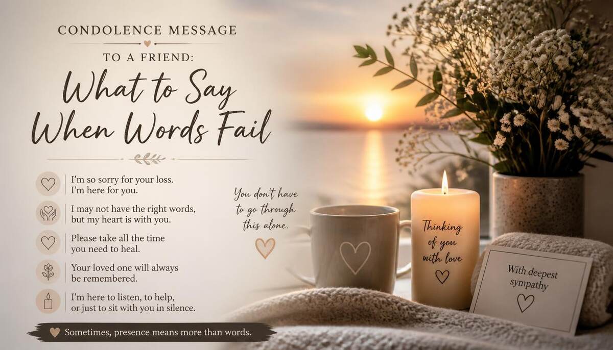 Condolence Message to a Friend