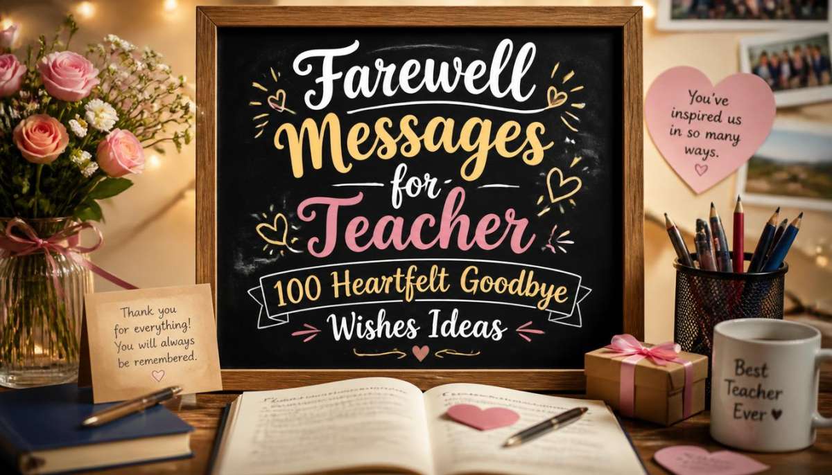 Farewell Messages for Teacher 100 Heartfelt Goodbye Wishes-Farewell Messages for Teacher