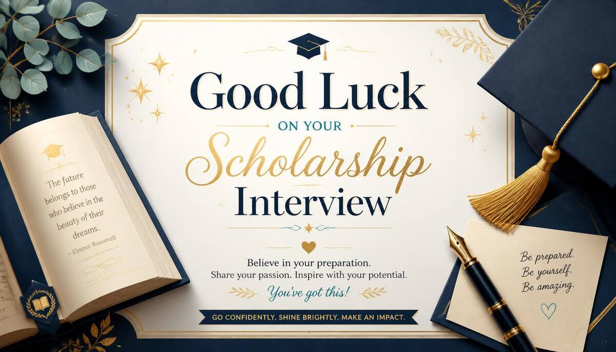 Good Luck Wishes for a Scholarship Interview
