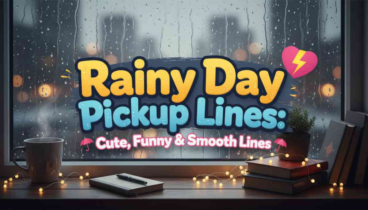 Rainy Day Pick Up Lines
