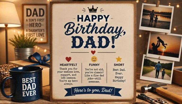 Birthday Wishes for Dad: Heartfelt, Funny & Short Messages-Birthday Wishes for Dad