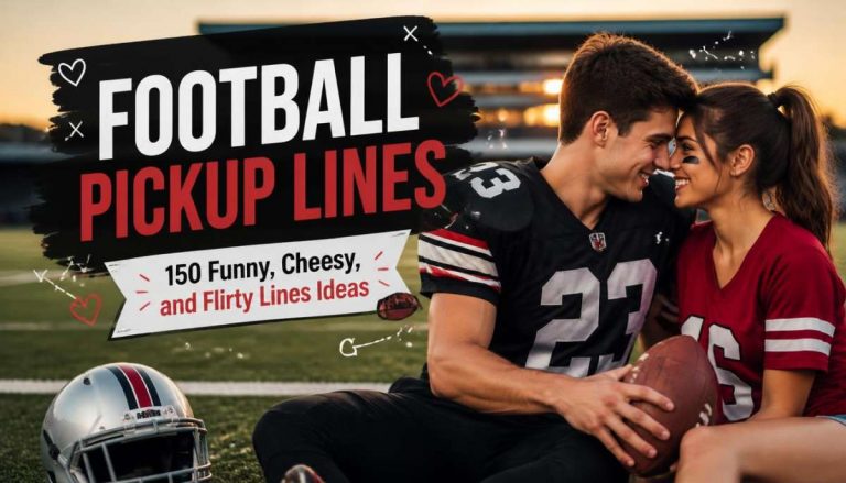Football Pickup Lines: 150 Funny, Cheesy, and Flirty Lines -Football Pickup Lines
